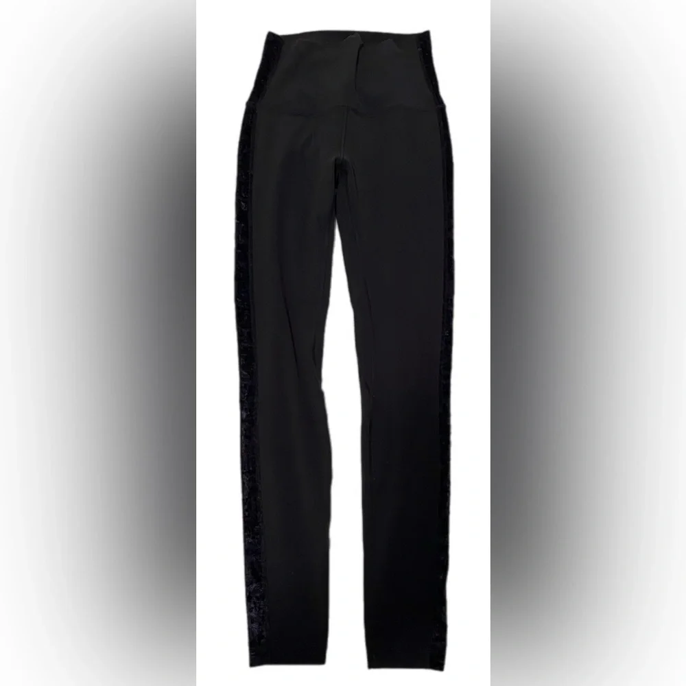 Lululemon Align Super High
Rise Leggings Crushed Velvet black 6 - Picture 1 of 10